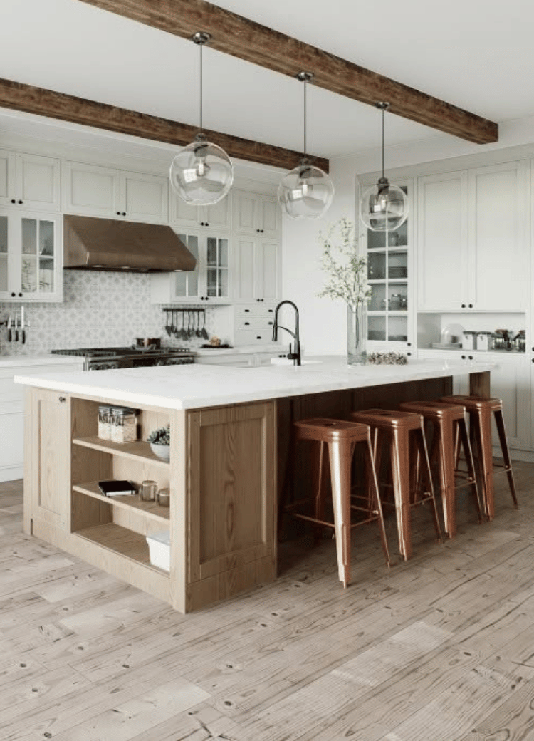 kitchen cabinetry and flooring installation