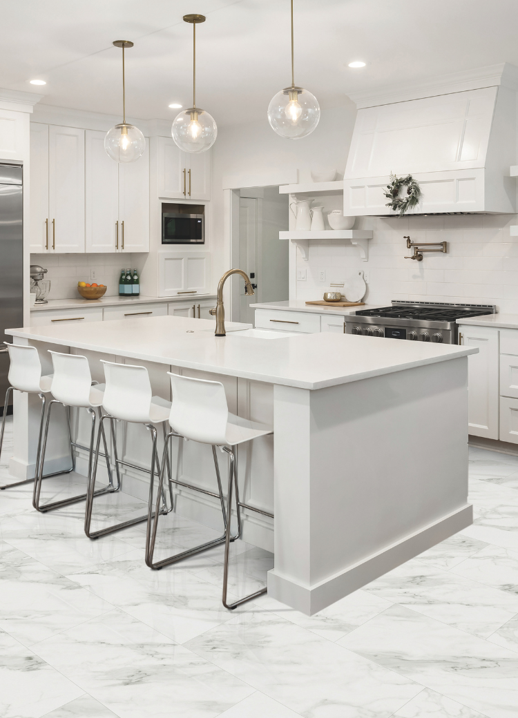 Countertops in a kitchen
