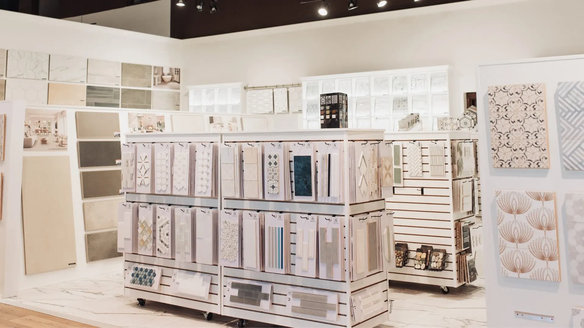 Tile selection in showroom