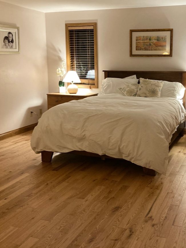 Hardwood flooring installation in Appleton, WI home by D&M Flooring America