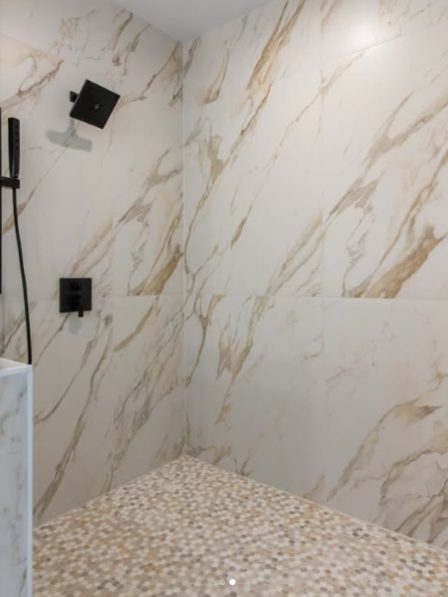 Bathroom tile shower surround installation in Appleton, WI