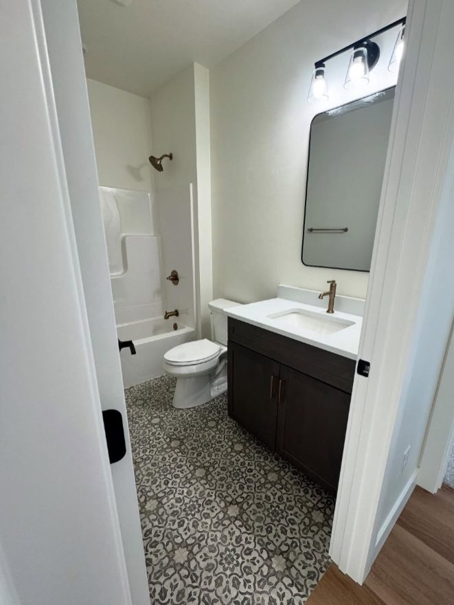 Bathroom tile flooring installation in Appleton, WI