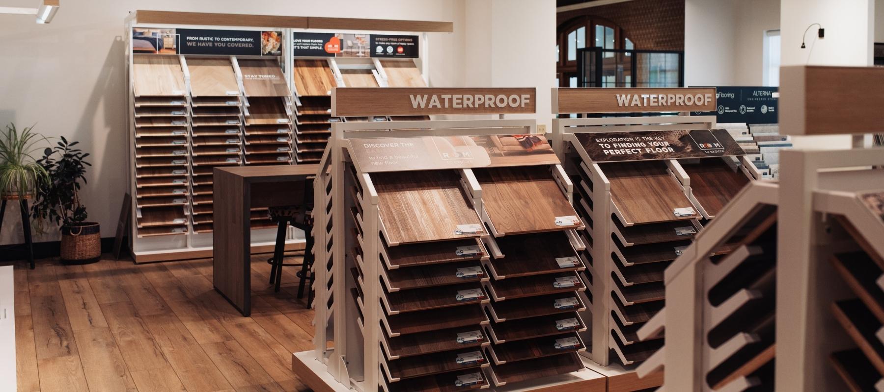 Waterproof vinyl flooring selection
