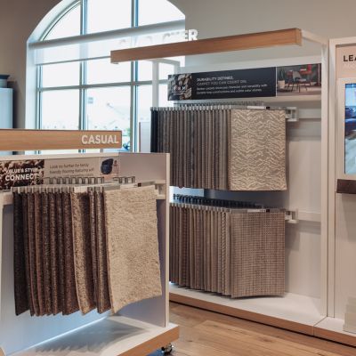 carpet showroom display in Appleton, WI
